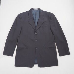 Armani Collezioni Blazer Mens 42 Blue Virgin Wool Made Italy Sport Coat Jacket